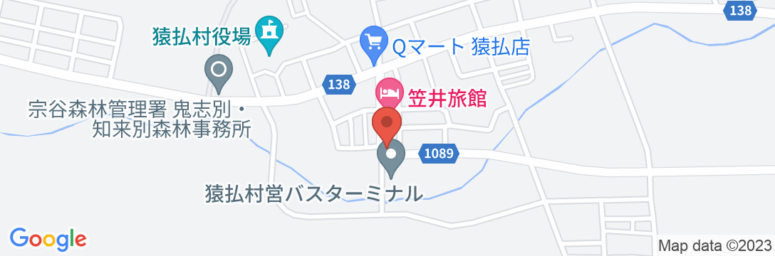 笠井旅館の地図