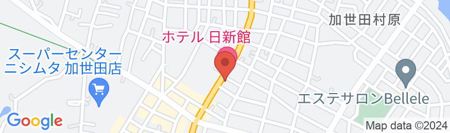 ビジネスホテル日新館の地図