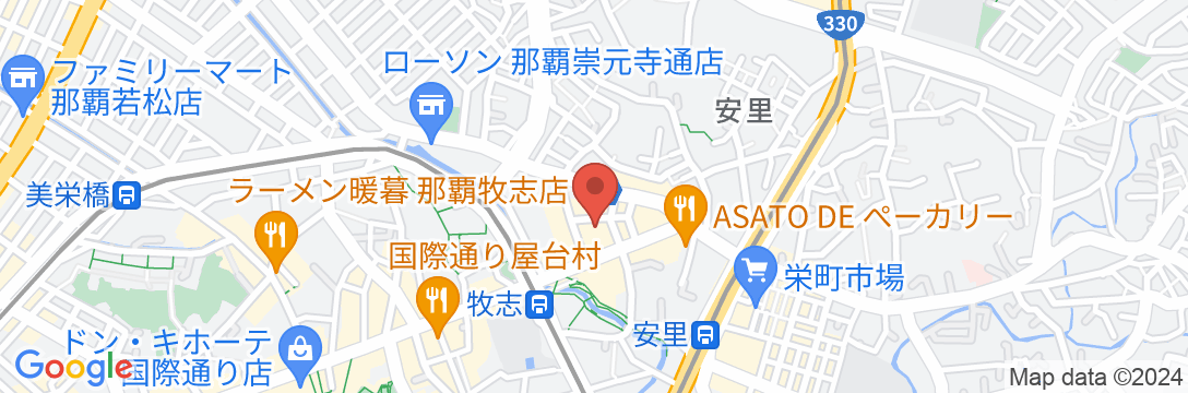 オリオンホテル那覇(旧ホテルロイヤルオリオン)の地図