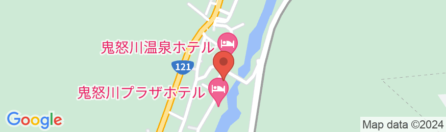鬼怒川温泉 一心舘の地図