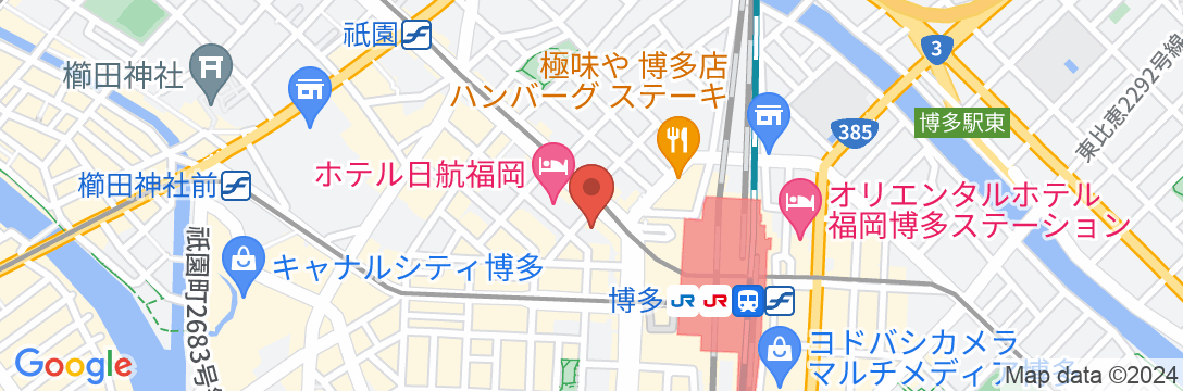 コンフォートホテル博多の地図