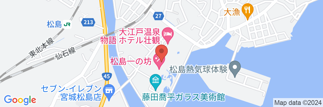 松島温泉 松島一の坊の地図
