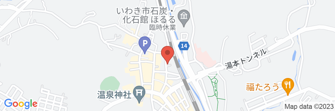 いわき湯本温泉 割烹旅館 わ可ばの地図