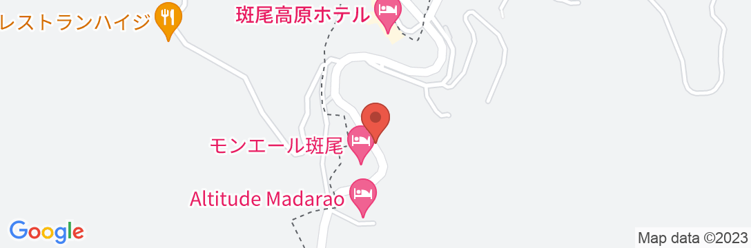 倉本温泉 ホテルシルクイン斑尾の地図