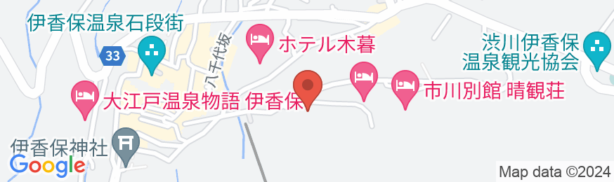 伊香保温泉 名物畳風呂と料理自慢の宿 ホテルきむらの地図