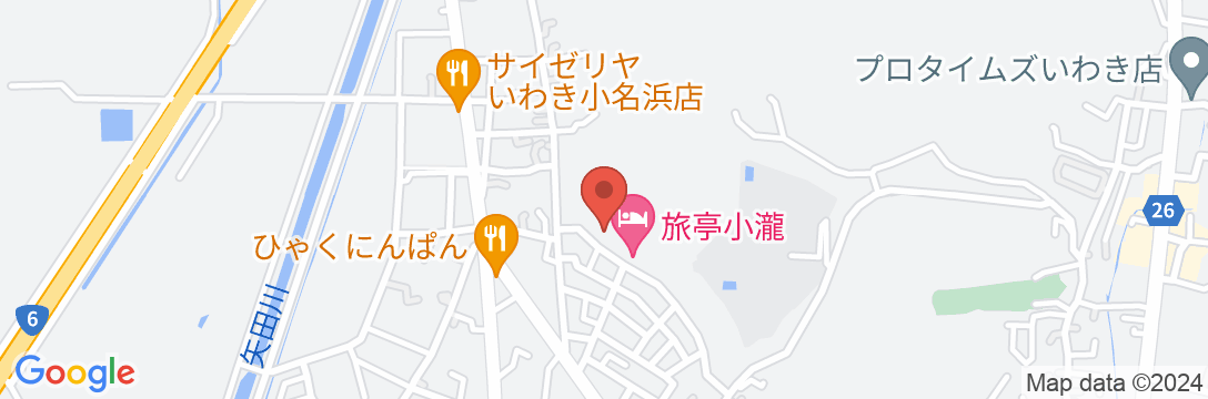 海鮮料理の宿 旅亭小瀧の地図