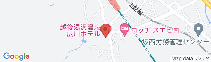 越後湯沢温泉 広川ホテルの地図