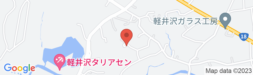 軽井沢LogHOTEL塩沢の森の地図
