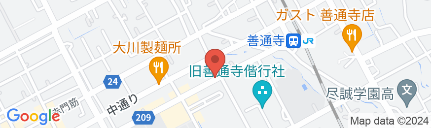 善通寺ステーションホテルの地図