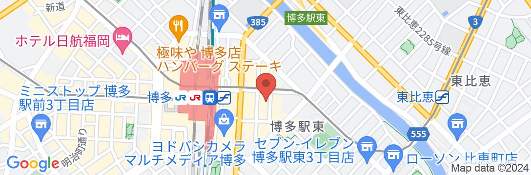 JR九州ホテル ブラッサム福岡の地図