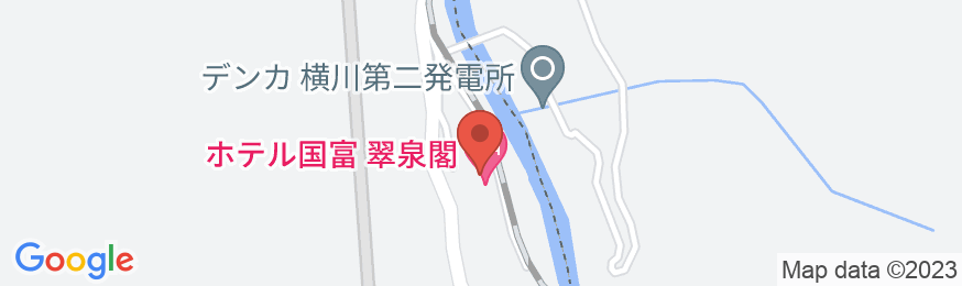 姫川温泉 ホテル国富翠泉閣の地図