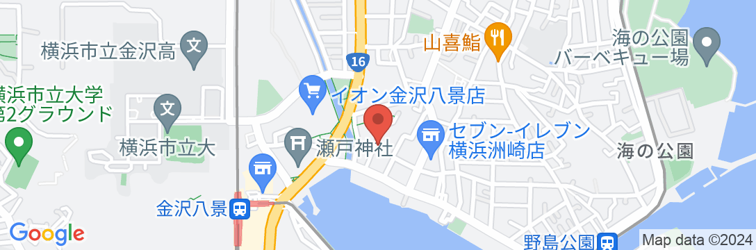 ホテルニッコー 金沢八景の地図