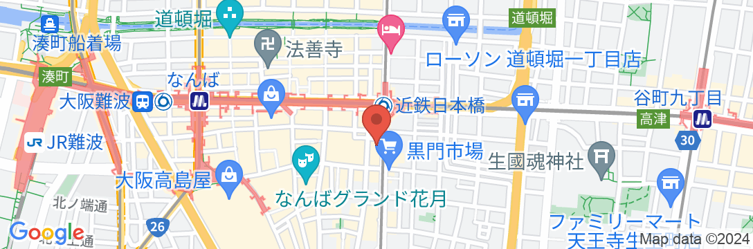 スーパーホテルなんば・日本橋の地図
