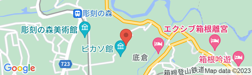 箱根木賀温泉 KKR箱根宮の下(国家公務員共済組合連合会宮の下保養所)の地図