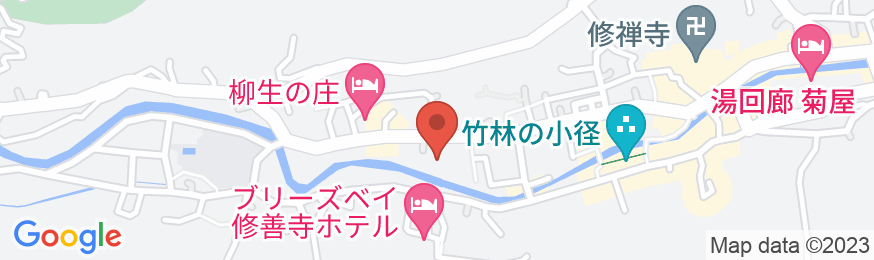 修善寺温泉 瑞の里 〇久(まるきゅう)旅館の地図