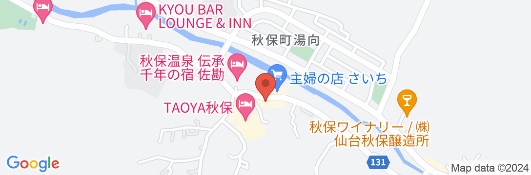 旅館 山菜荘の地図