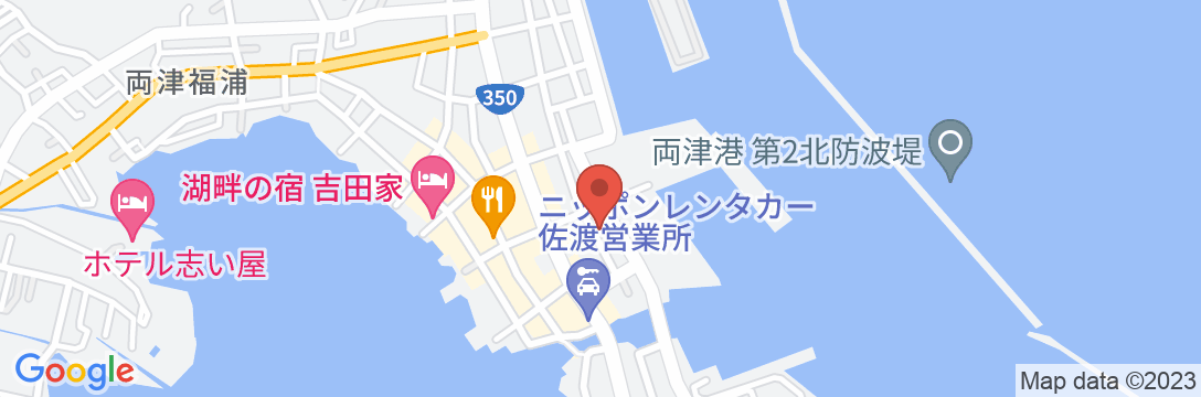海老名旅館 <佐渡島>の地図