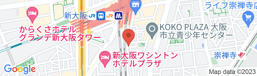 ホテルリブマックスBUDGET新大阪の地図