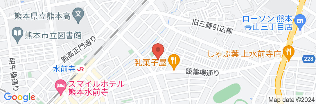 ユースピア熊本(熊本県青年会館)の地図