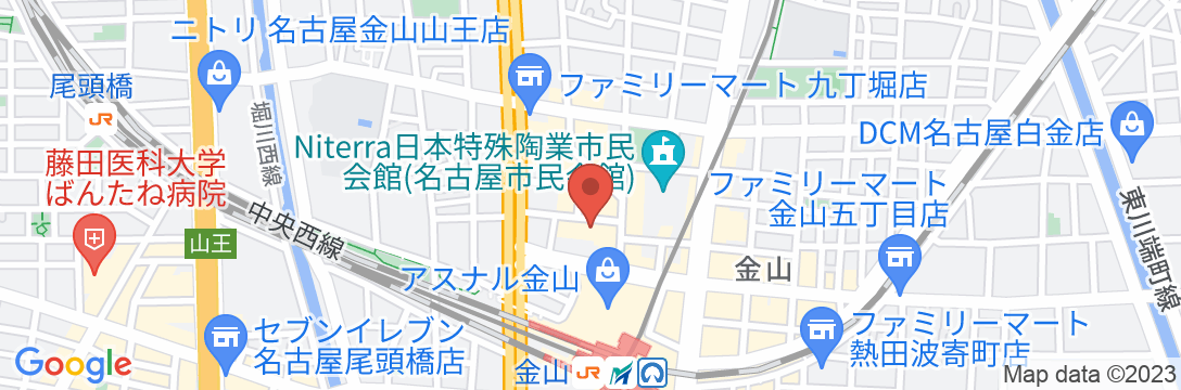 名鉄イン名古屋金山の地図