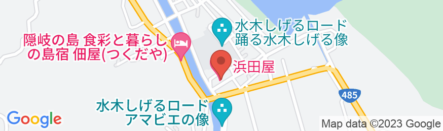 浜田屋第一観光 <隠岐諸島>の地図