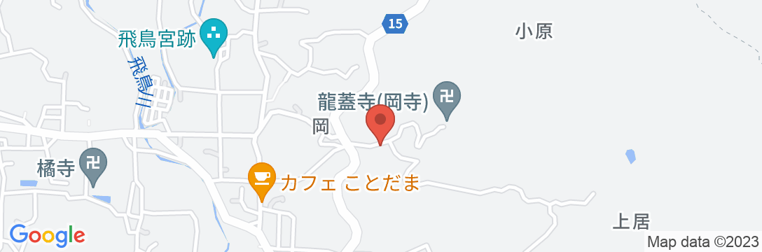 あすかの民宿 若葉の地図