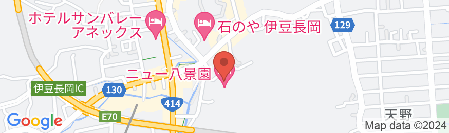 伊豆長岡温泉 ニュー八景園の地図