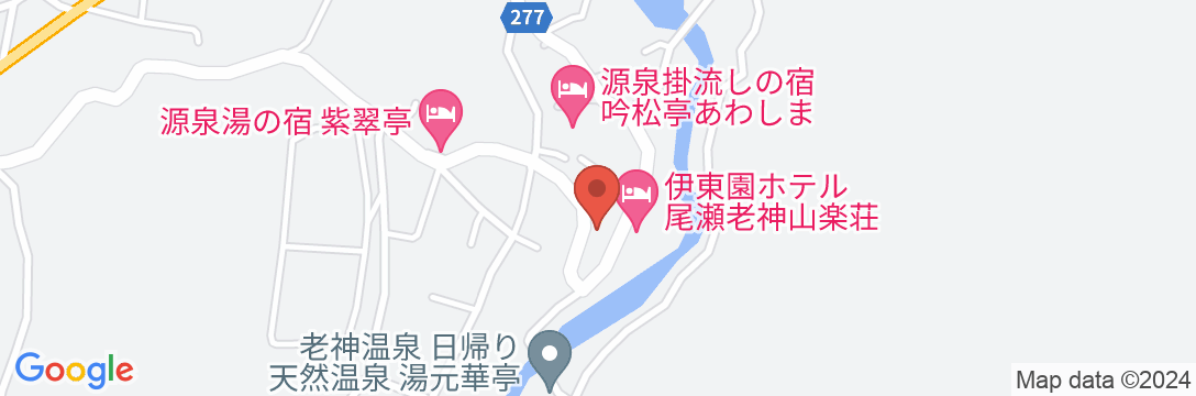 老神温泉 湯元 楽善荘の地図