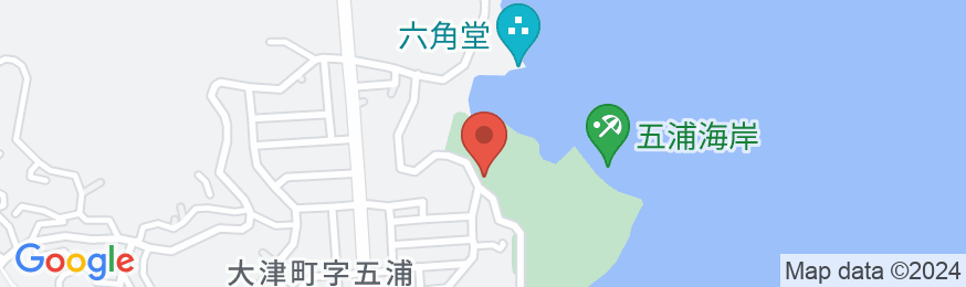五浦観光ホテル本館/別館大観荘の地図