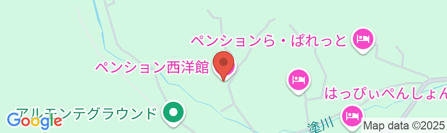 ペンション 西洋館の地図