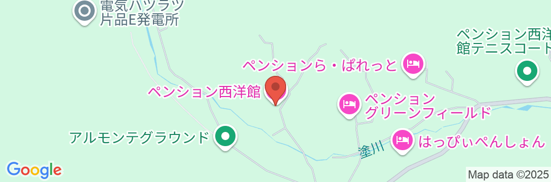 ペンション 西洋館の地図