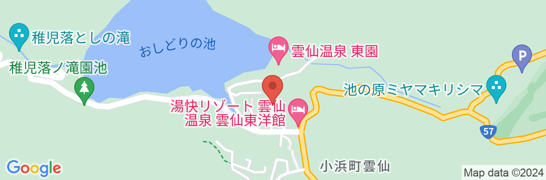 民宿 雲仙の地図