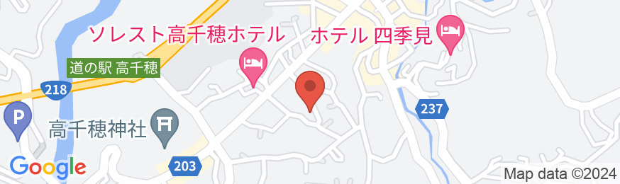高千穂 旅館 神仙の地図