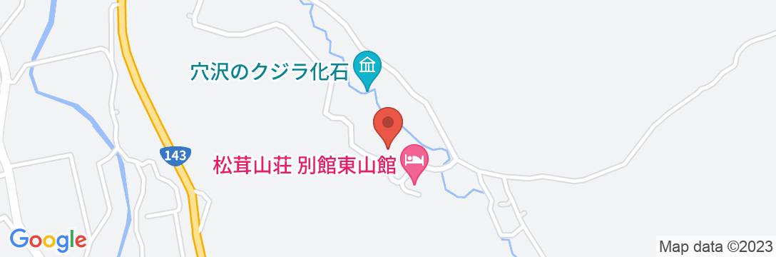 信州穴沢温泉 松茸山荘の地図