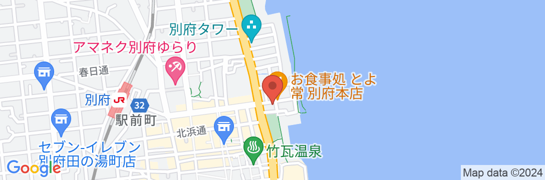 別府温泉 ホテル エールの地図