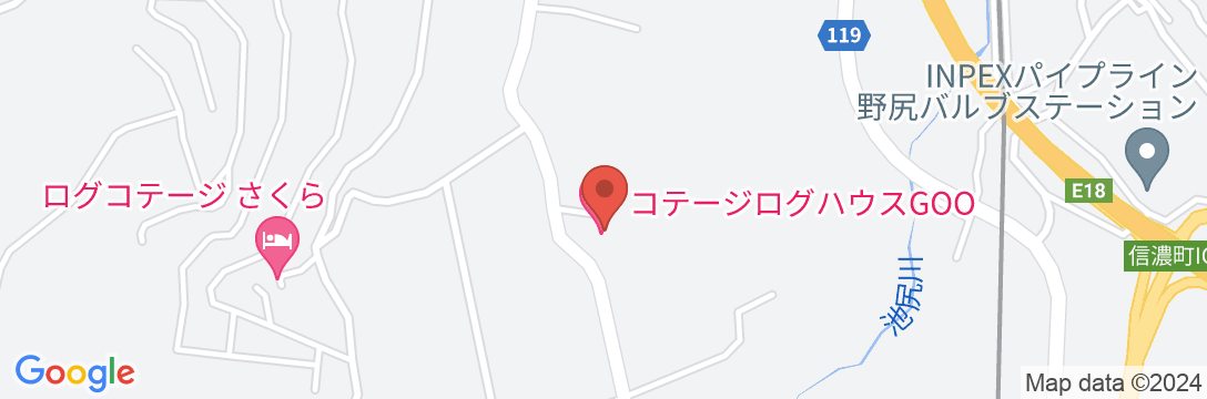 コテージログハウス GOO! (ぐー)の地図