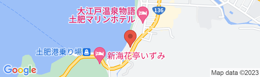西伊豆土肥温泉 碧き凪ぎの宿明治館の地図