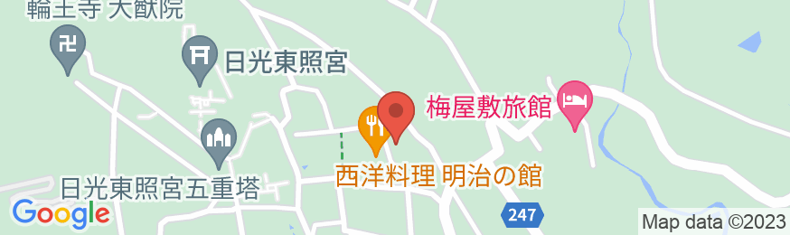 日光東観荘の地図