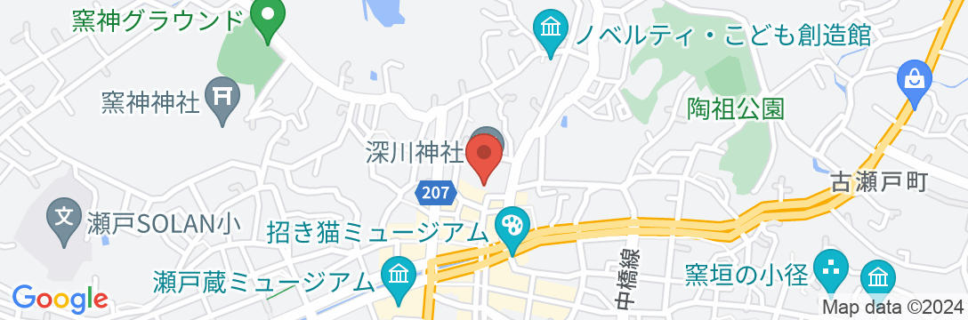 瀬戸パークホテルの地図