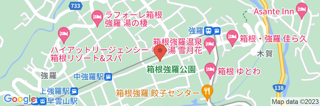 強羅温泉 翠光館の地図