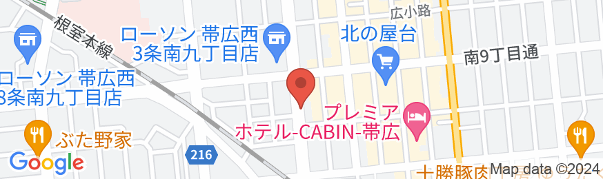 ホテル十勝インの地図