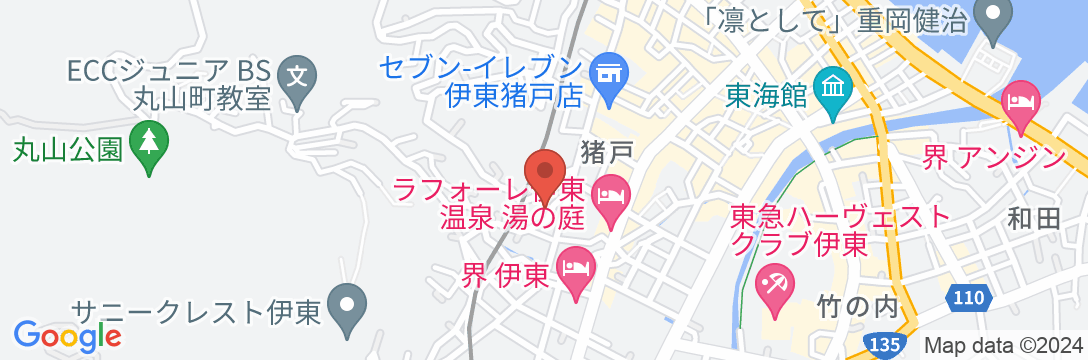 伊東温泉 ホテルよしのの地図
