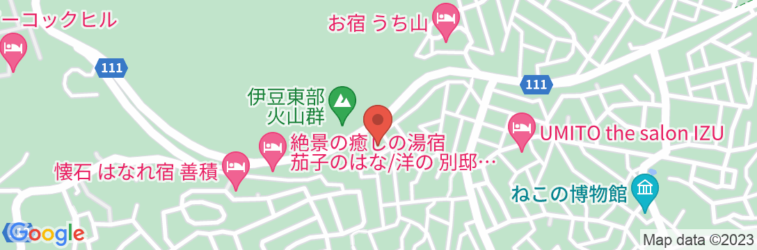 伊豆高原温泉 小さなホテル 檸檬樹の地図