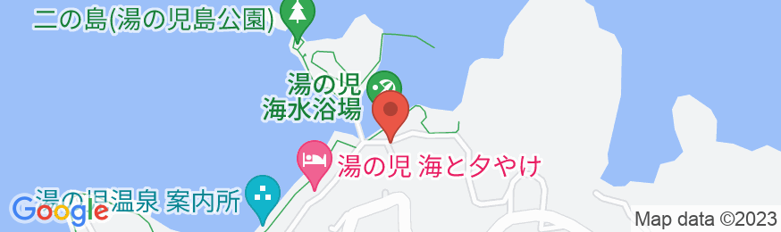 湯の児温泉 松原荘<熊本県>の地図