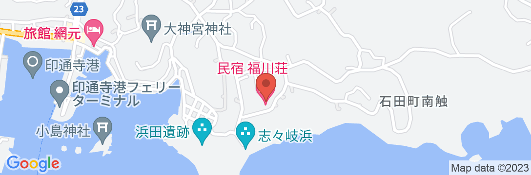 民宿 福川荘 <壱岐島>の地図