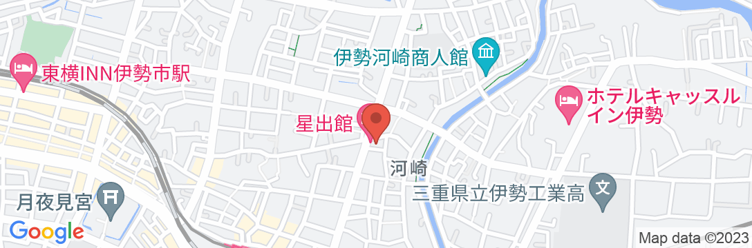 伊勢河崎の町宿 星出館の地図