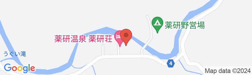 薬研温泉 薬研荘の地図