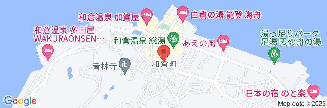 和倉温泉 湯の華の地図