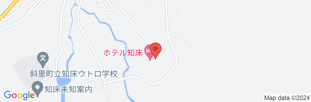 ウトロ温泉 ホテル知床の地図