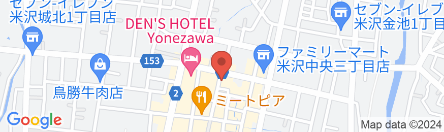 ホテルセレクトイン米沢の地図